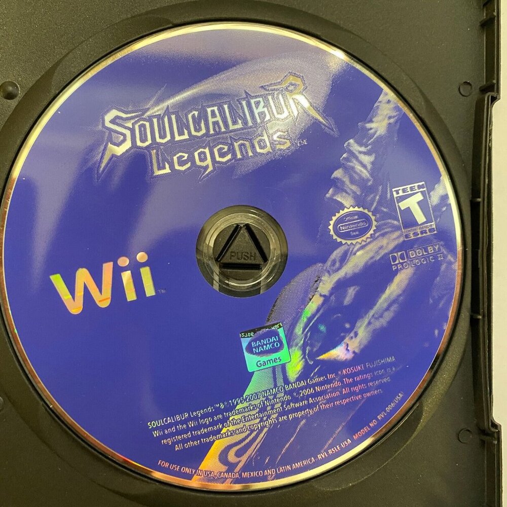 Soul Calibur Legends Nintendo Wii Disc Only